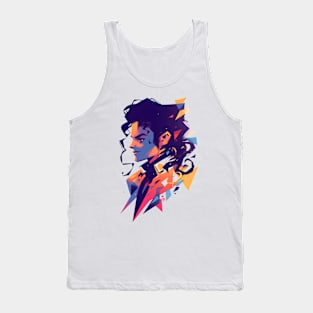 Colorful Silhouette of a Legend - Pop Music Tank Top